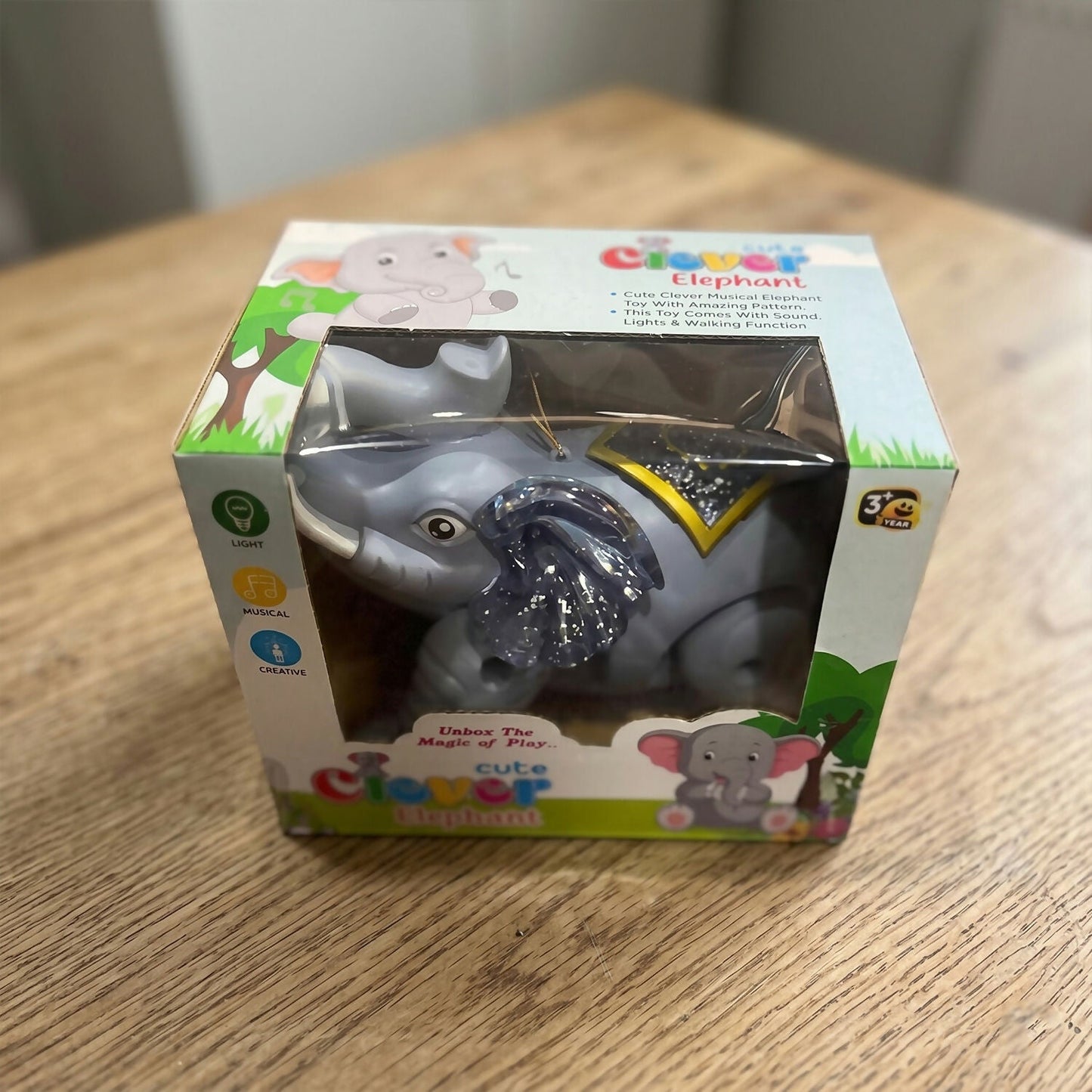 Light-Up Elephant Pull Toy – Engaging & Educational Sensory Play - Detail 9
