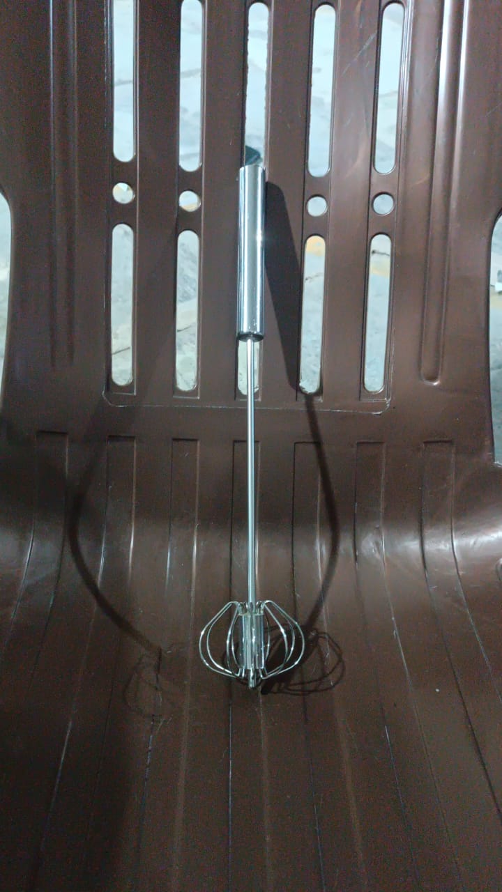 Stainless Steel Egg Whisk – Hand Push Rotary | ALVENZA - Detail 12