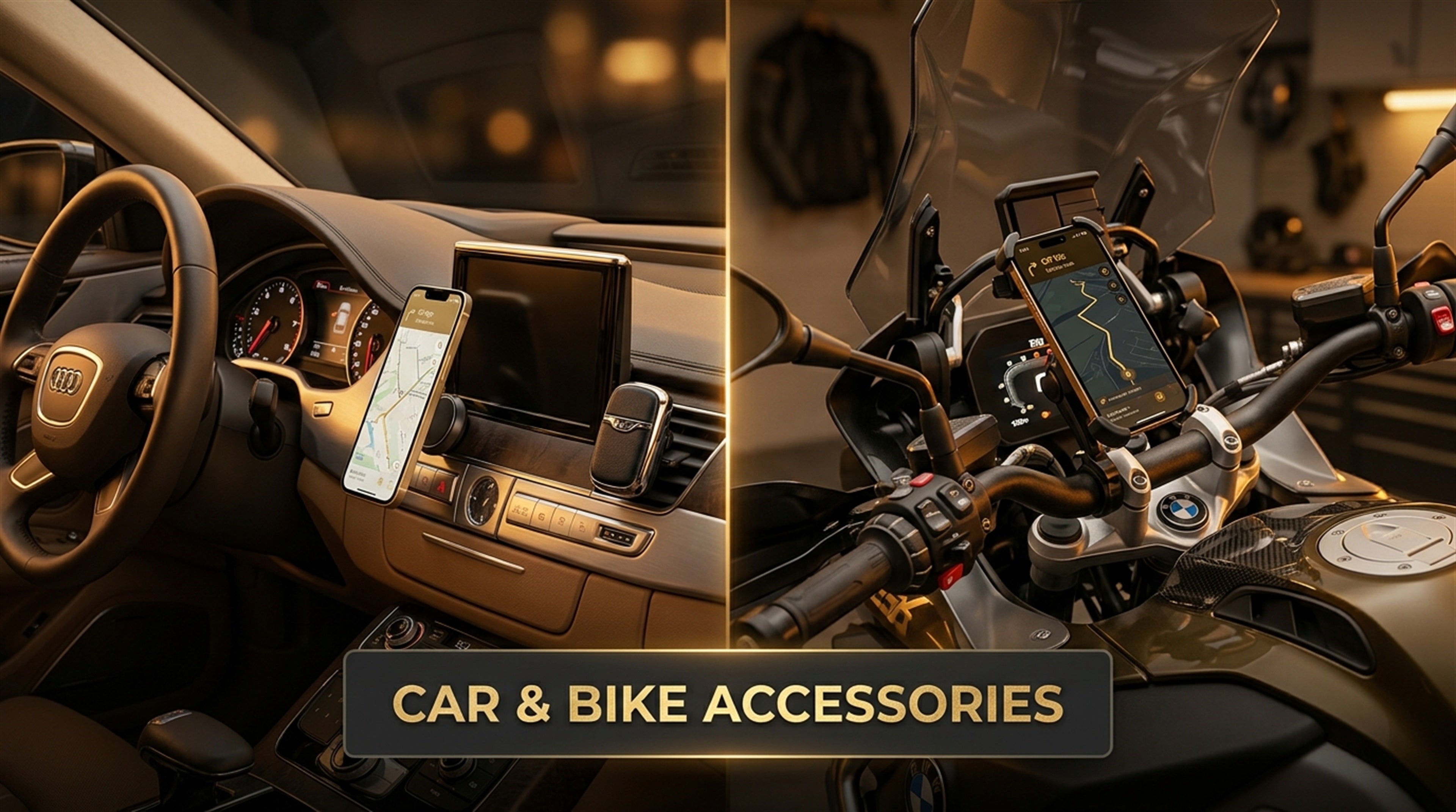 Car and Bike Accessories - Premium smartphone mounts, air fresheners, organizers and dashboard accessories for cars and motorcycles on Alvenza