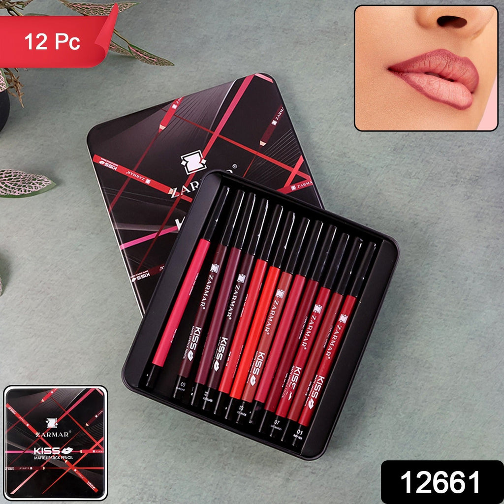 Matte Lipstick Pencil Set – Long-Lasting, Smudge-Proof Colors
