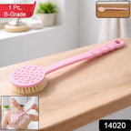 Back Scrubber Long Handle & Soft Bristles | Velvet Wipe - Side View