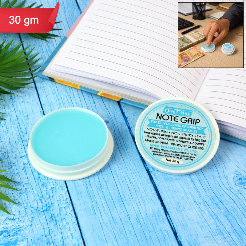 ALVENZA Note Grip 30g Gel – Non-Sticky Solution for Easy Note Counting