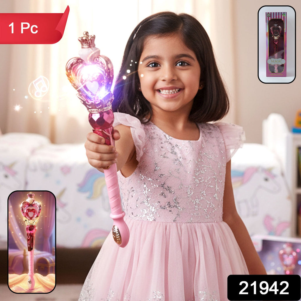 ALVENZA Princess Magic Light Wand Toy – Enchanting Kids' Role Play Accessory