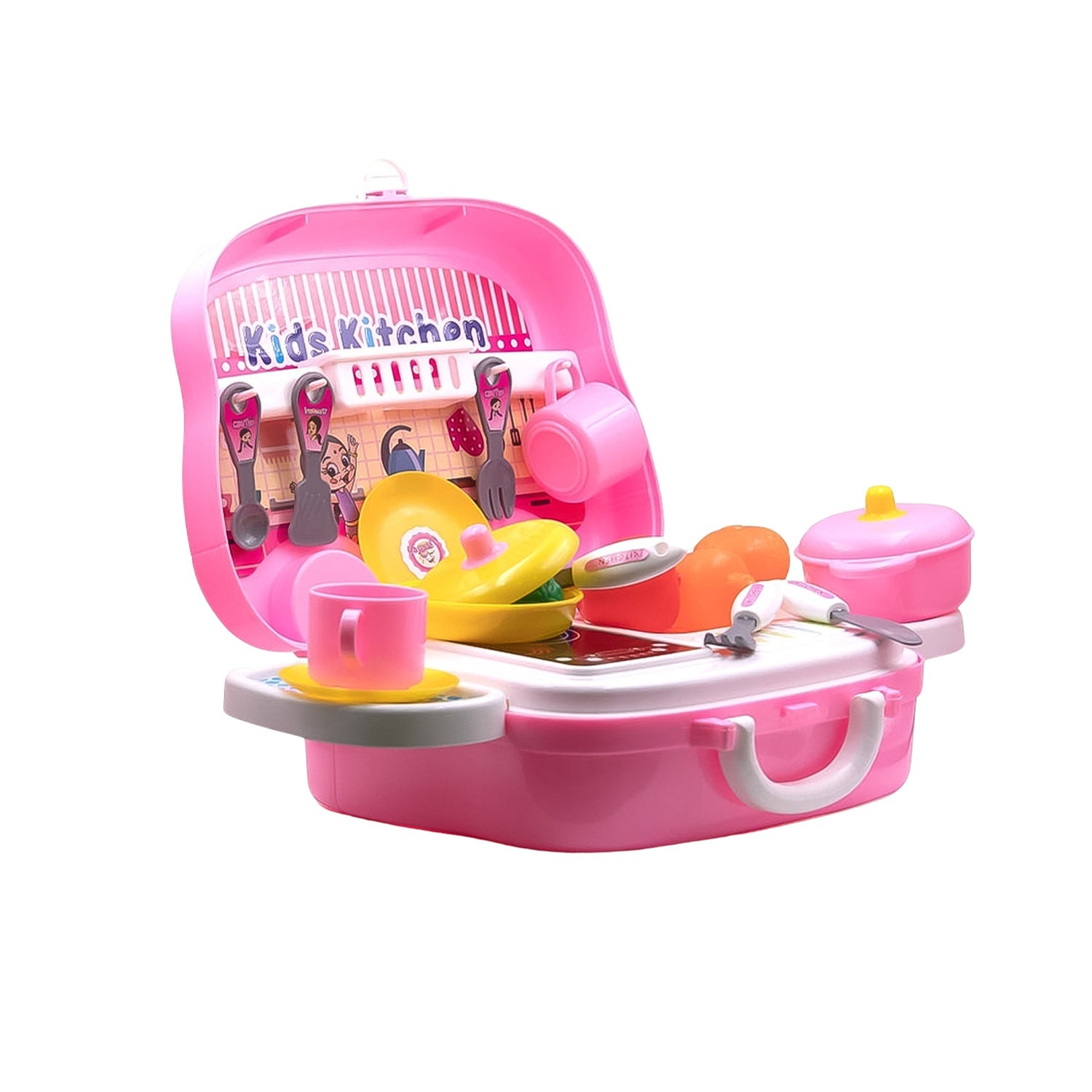 Kids Kitchen Play Set 23-Piece Portable Pretend Play | Aditi - Detail View 6