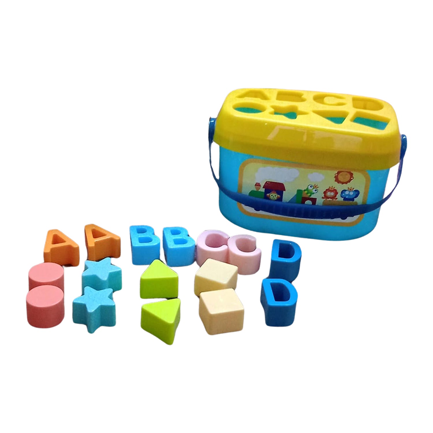 Baby Shape Sorter Toy Geometric Stacking Blocks | Little Learners - Detail View 7