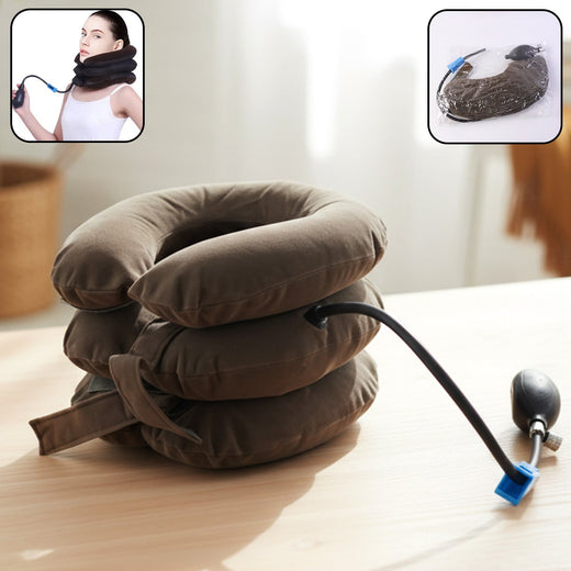 Cervical Neck Traction Collar – 3 Layer Inflatable Support for Pain Relief