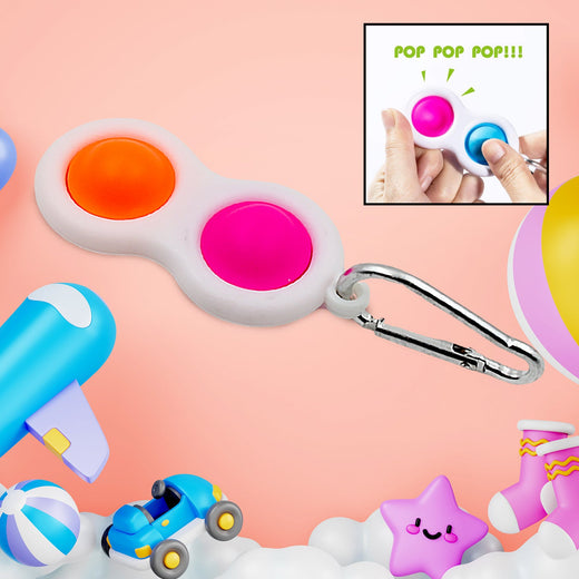 ALVENZA Simple Dimple Fidget Toy Keychain – Mini Stress Relief | Styleva