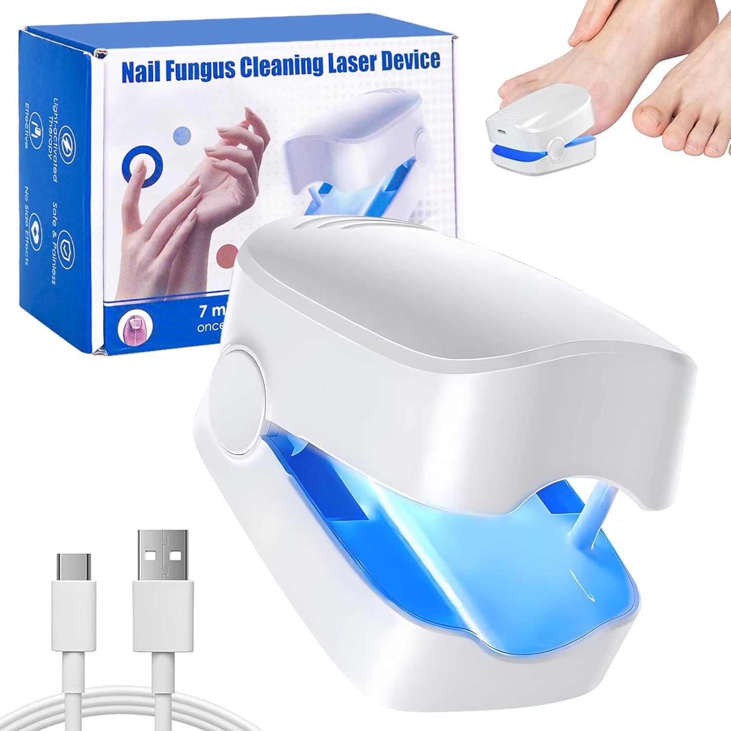 Nail Fungus Laser Treatment – Rechargeable Device for Hands & Feet | AuriGlam