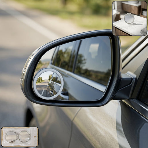 360° Adjustable Blind Spot Mirror – Wide Angle for Safer Driving