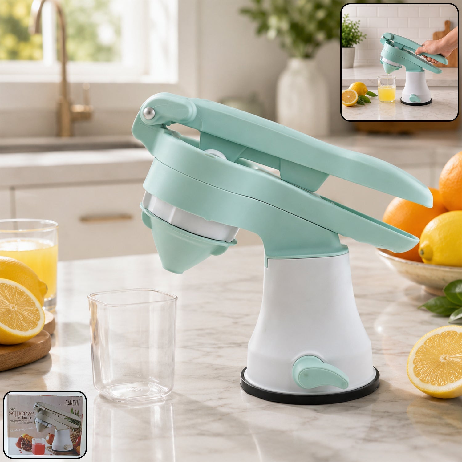 ALVENZA Manual Citrus Juicer – Effortless Hand Press for Fresh Juice