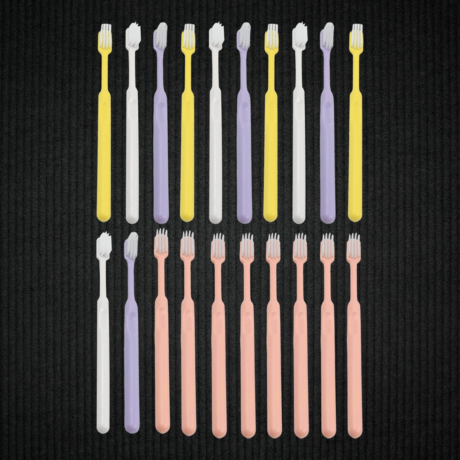Soft Plastic Toothbrush Set – 20 Pcs with Travel Box | BrushedUp