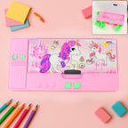 ALVENZA Jumbo Geometry Box – Multi-Compartment School Stationery | Writezo