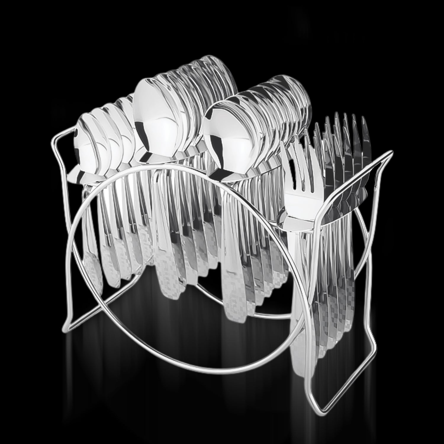 ALVENZA Stainless Steel Cutlery Set – Durable 24-Piece Dining Essentials