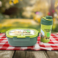 ALVENZA Leak-Proof Lunch Box Set – 3 Compartment with Bottle | Lunchie Bunchie