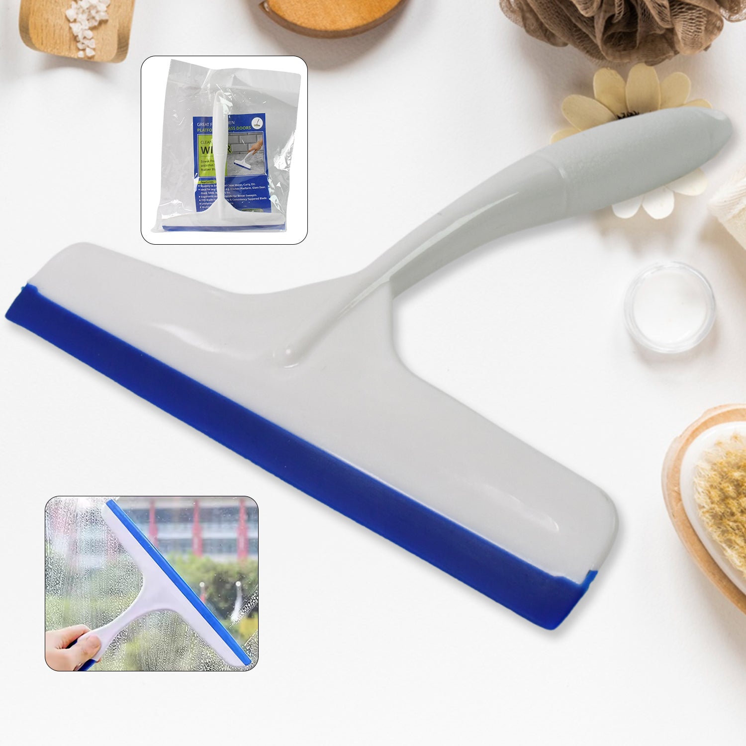 Kitchen Wiper Silicone Head, Multi-Surface Cleaner | Velvet Wipe