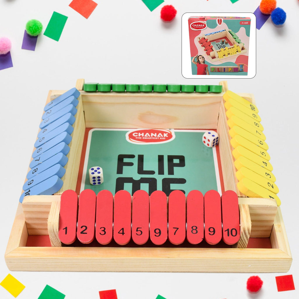Shut The Box Game Classic Wooden Dice for Family Fun | Aditi