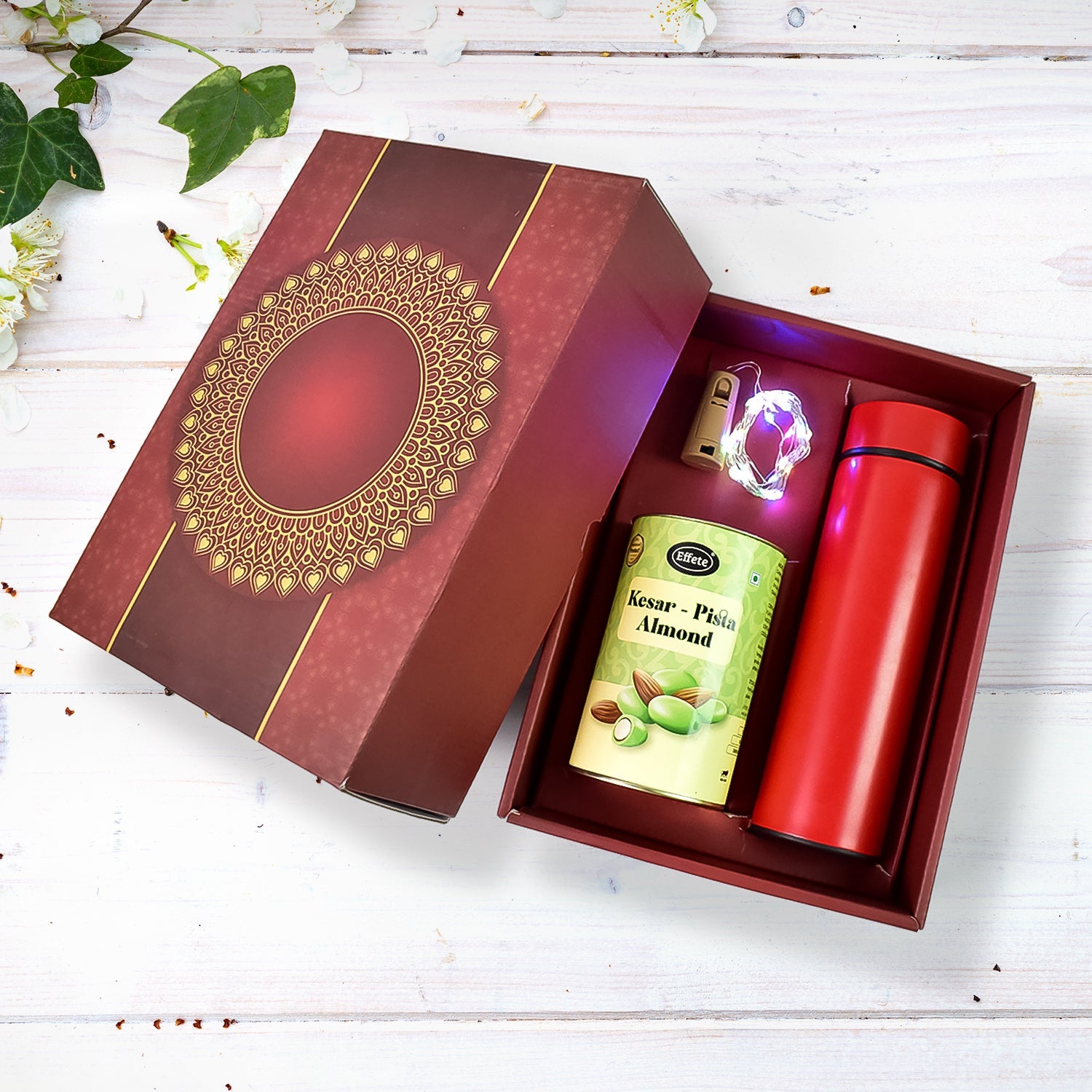 ALVENZA Personalized Gift Set – Smart Bottle, Chocolate & Keychain | CustomSpot