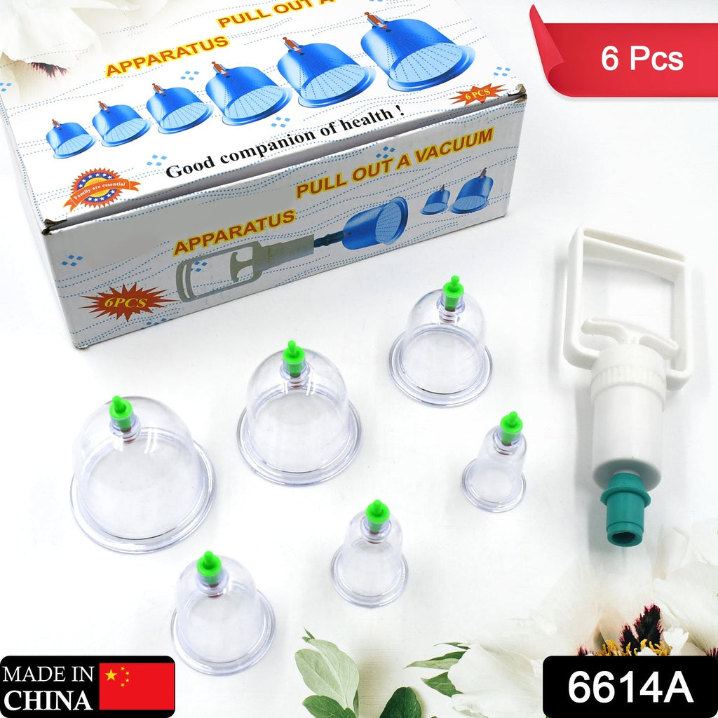 Vacuum Cupping Set – 6 Pc Muscle Relief Therapy Kit | Arrive Kit