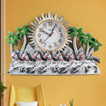 ALVENZA Plastic Wall Clock – Silent Sweep with Running Horse Design