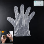 Disposable Plastic Gloves Pack of 100 for Kitchen & Food Handling - Front View