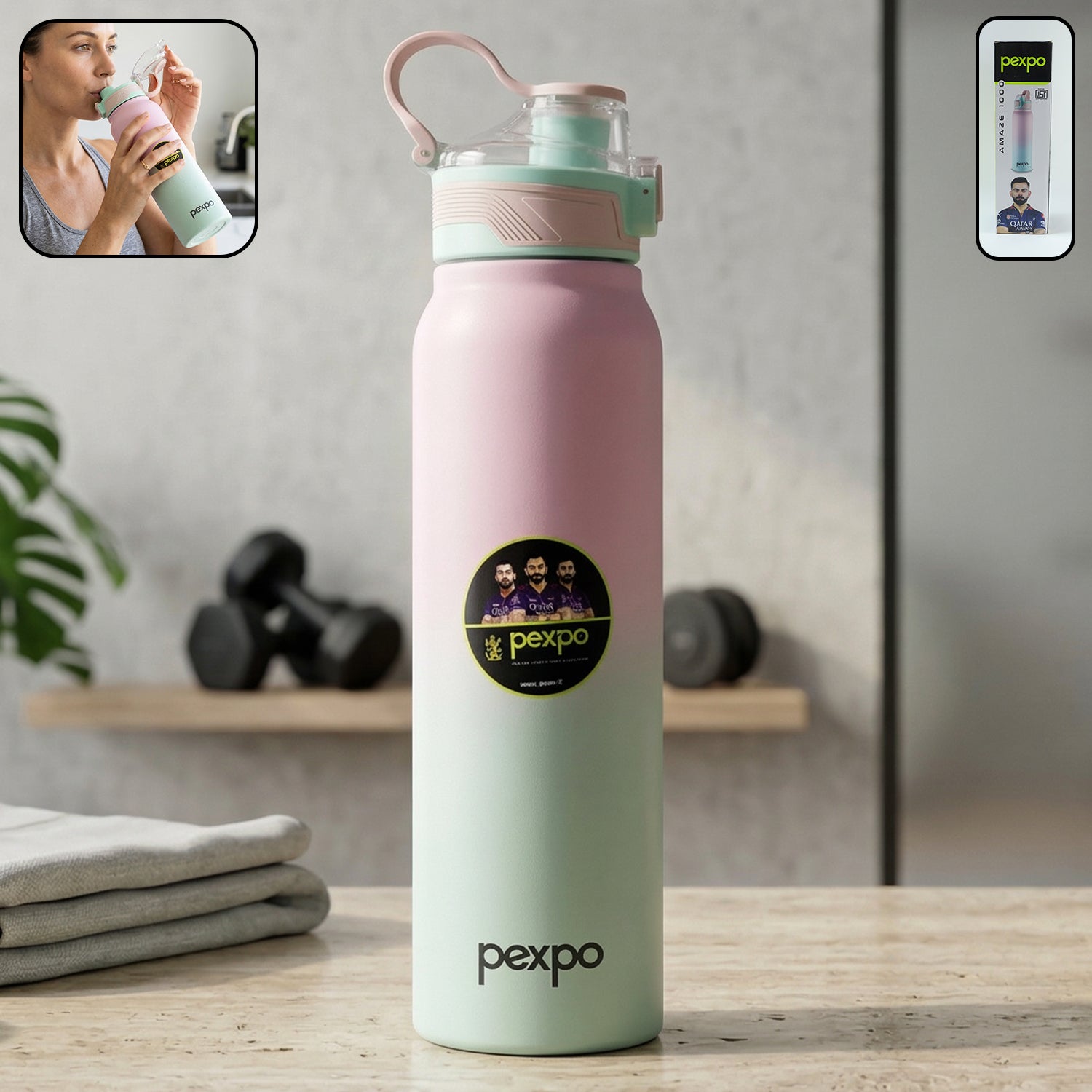 ALVENZA Insulated Stainless Steel Water Bottle – Hot & Cold Retention for Active Use