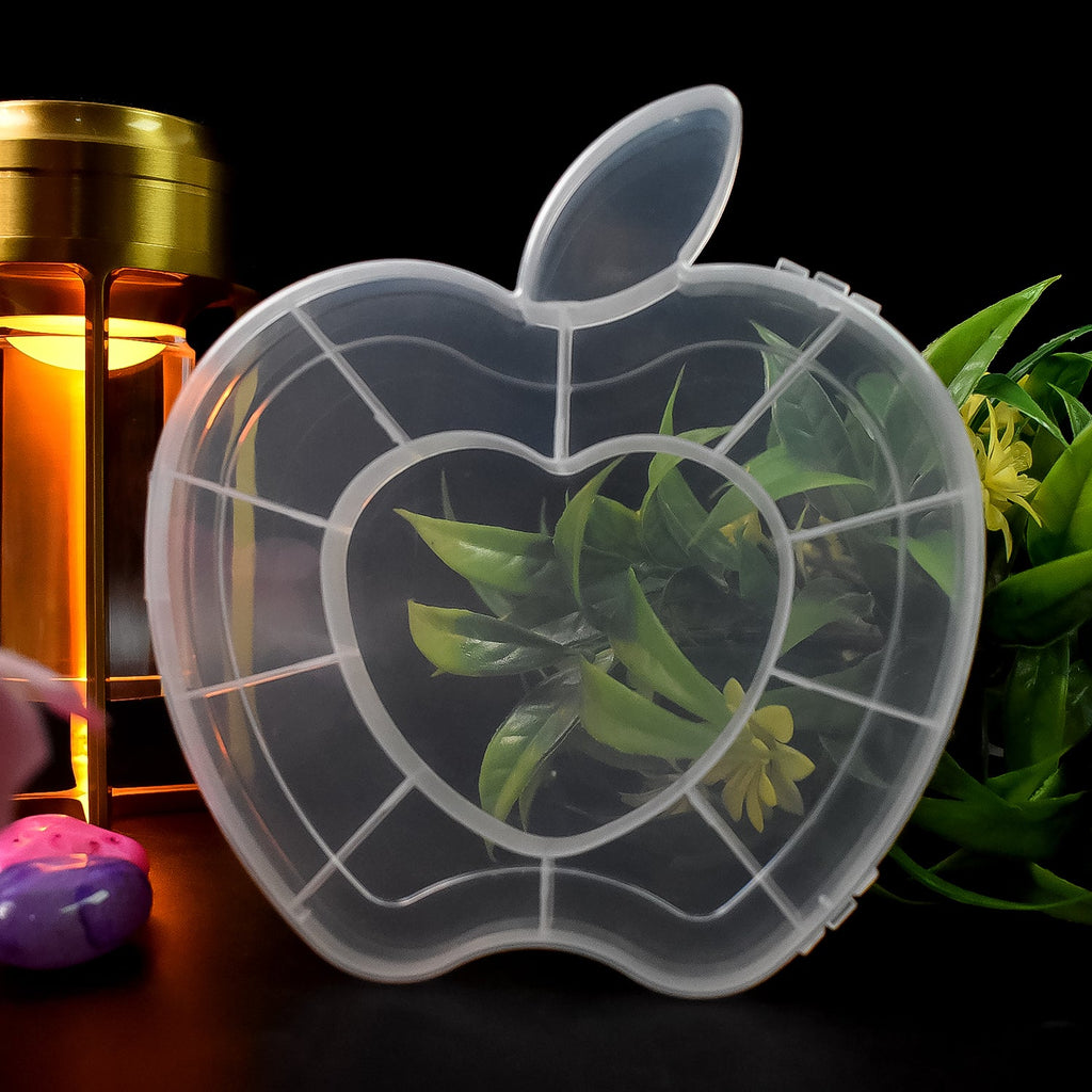 Apple Shape Jewellery Box Transparent Plastic Organizer | LilyGleam