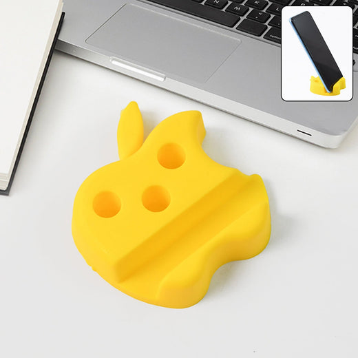 ALVENZA Apple-Shaped Mobile Stand with Pen Holder – Dual Function Desk Organizer