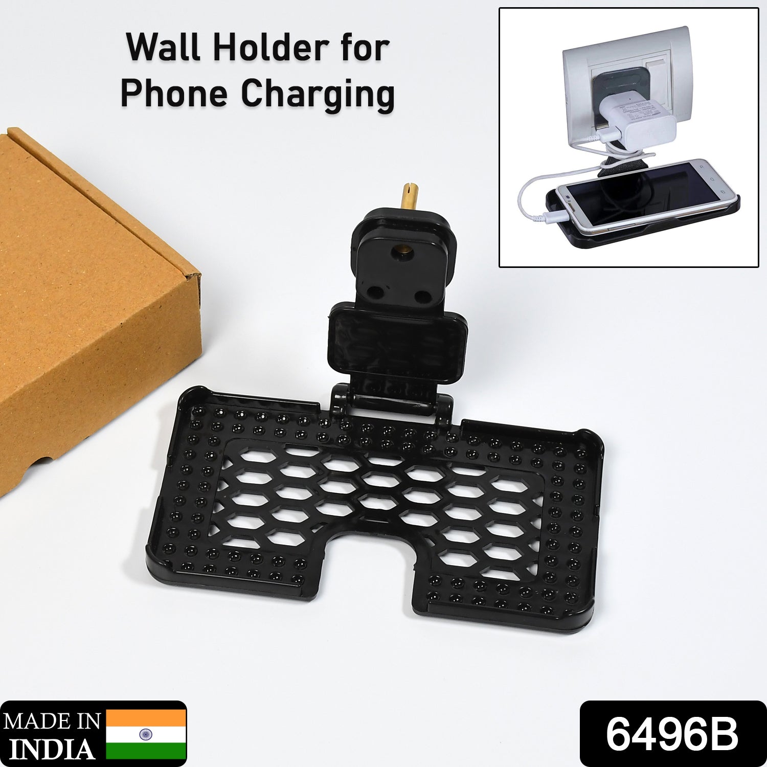 ALVENZA Mobile Charging Wall Holder – Foldable, Secure Stand | PHOBIA