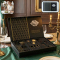 ALVENZA Stainless Steel Cutlery Set – Elegant Gold Finish for Dining & Gifts
