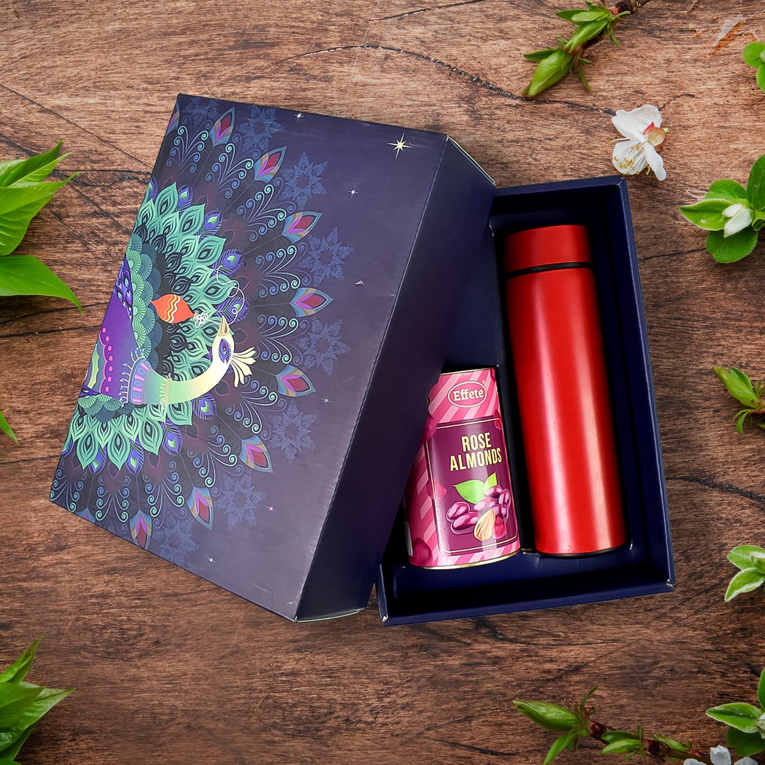 ALVENZA Personalized Temperature Water Bottle – Insulated Gift Set with Chocolates