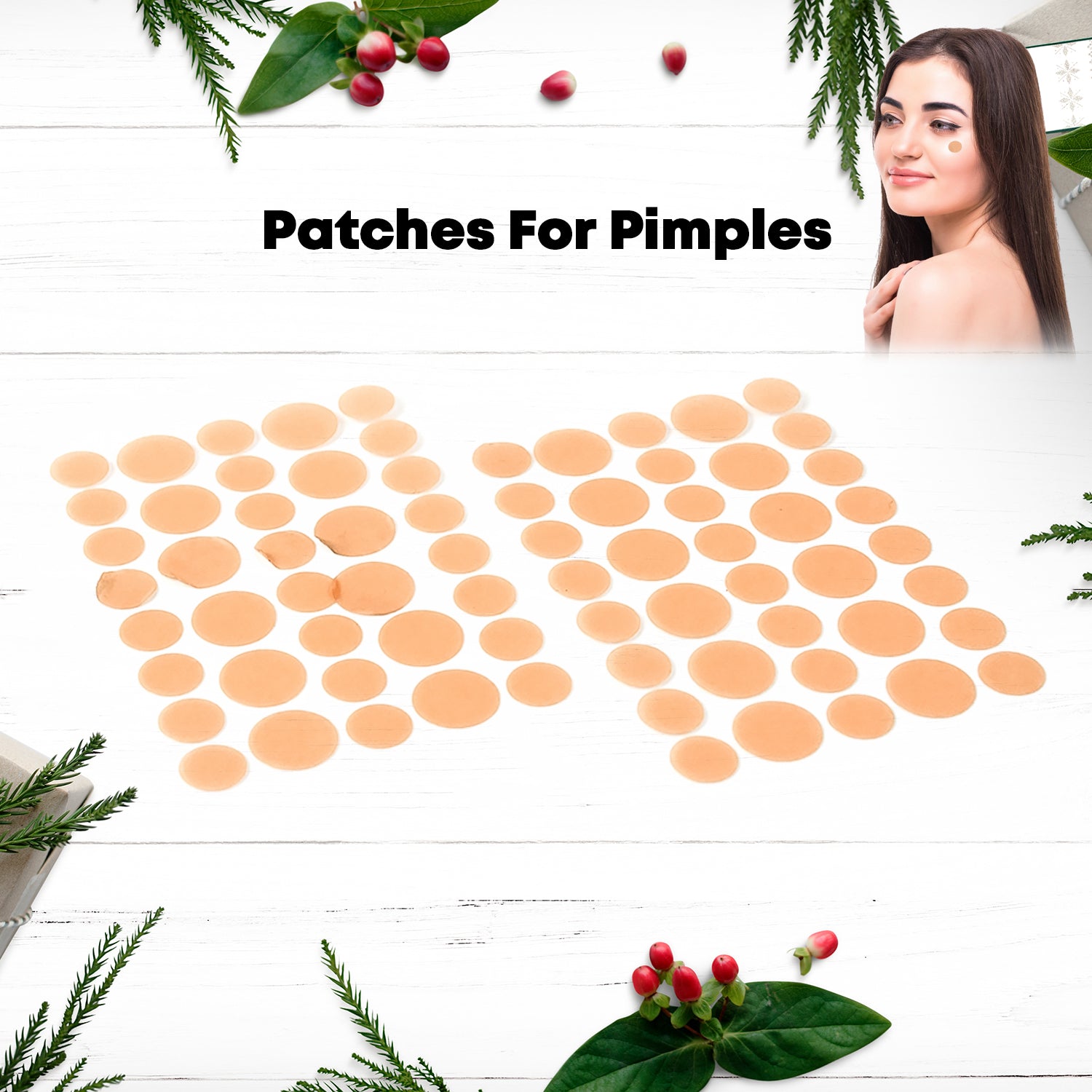 Pimple Patches Hydrocolloid & Tea Tree Oil for Acne | GlowForm - Detail View 8