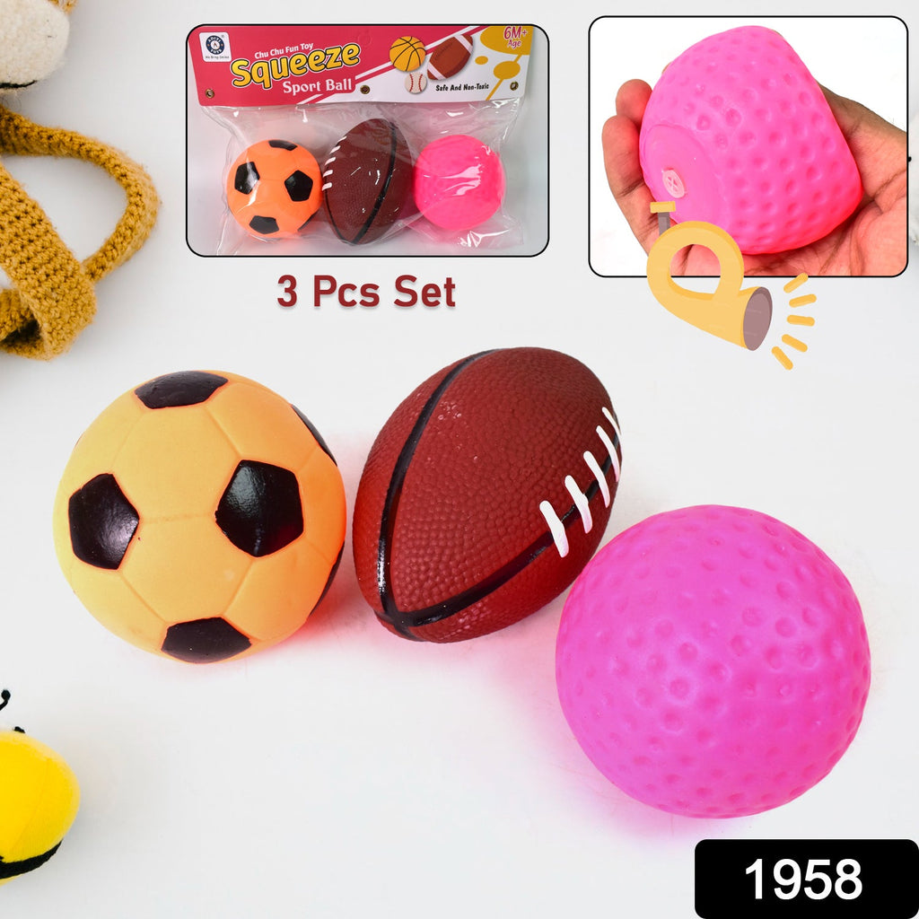 ALVENZA Kids Squeeze Ball Set – Soft & Non-Toxic Play Balls (Set of 3) | Aditi