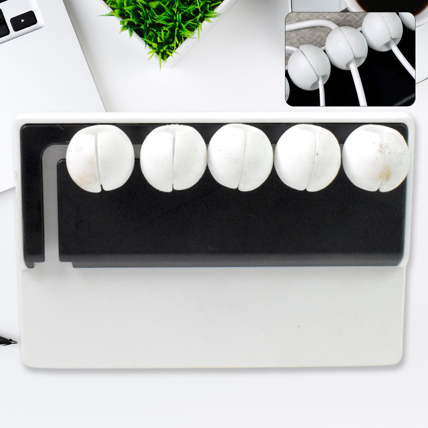 ALVENZA Cable Management Clip – Keep Wires Neat & Clutter-Free