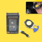ALVENZA Rechargeable LED Keychain Flashlight – 6 Modes, Super Bright | Indo Glow