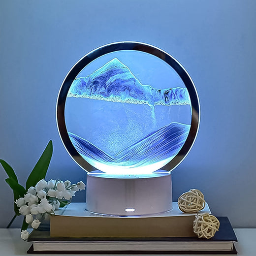 ALVENZA Moving Sand Art Picture – 5 Color Light Changing Decor | Craftily