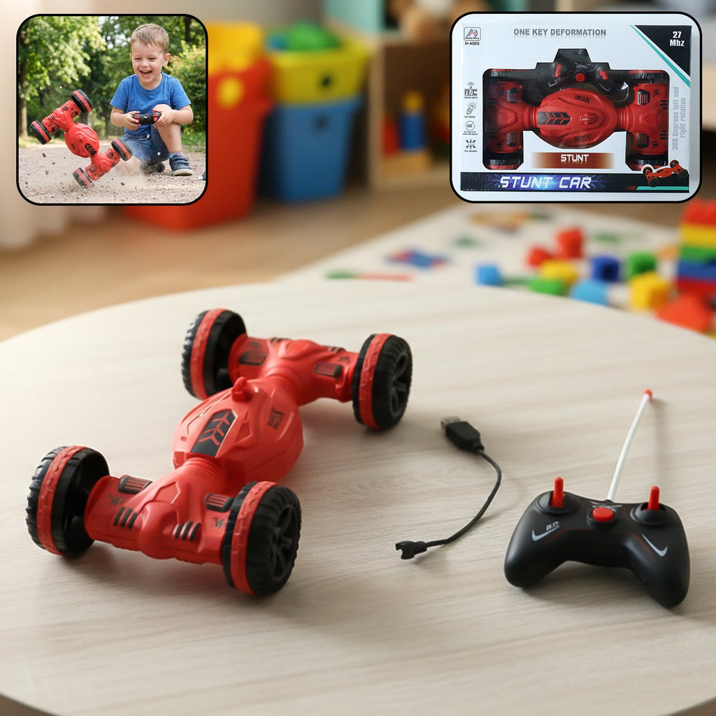 ALVENZA Remote Control Stunt Car – One-Key Deformation & 360° Spin