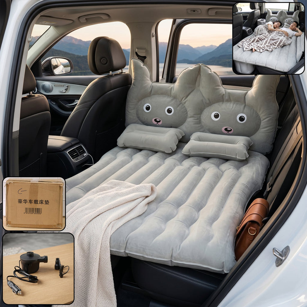ALVENZA Car Air Mattress Bed Set – Comfortable & Portable Camping Solution, Car Sofa