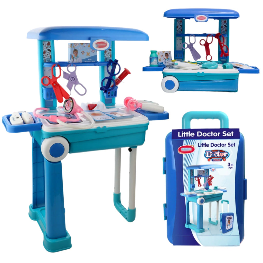 ALVENZA Kids Doctor Set with Trolley & LED Light Instruments | Aditi