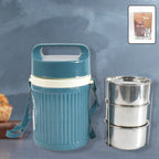 ALVENZA Insulated Stainless Steel Tiffin – 3 Compartment Leakproof | Nekza