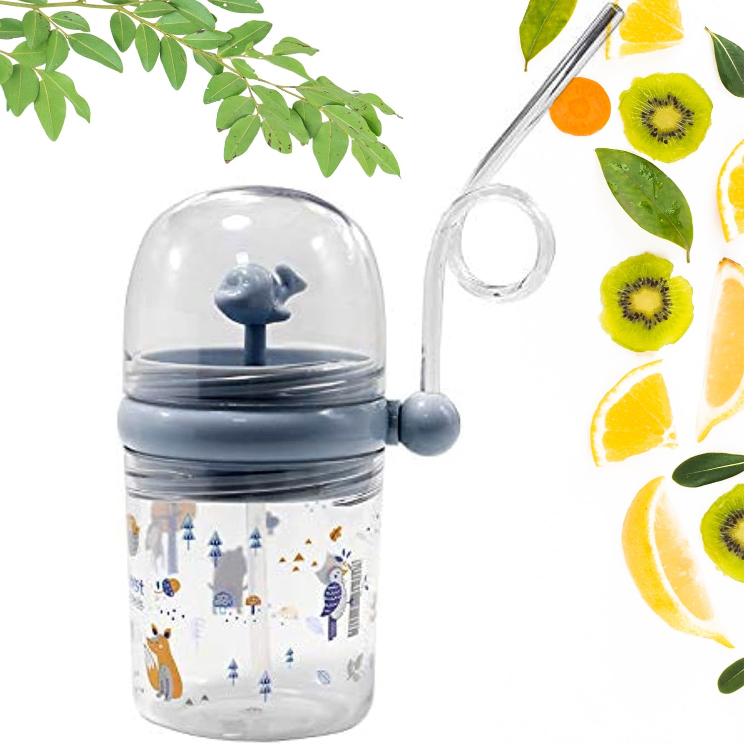 Whale Spray Sippy Cup Spill-Proof Fun for Toddlers | Feedora - Side View