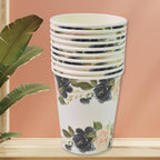 Disposable Paper Cups Mixed Design 10 Pcs Set | Papezo - Front View