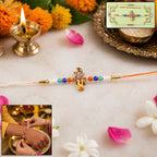 ALVENZA Shop Spiritual Rakhi with Lord Krishna Idol