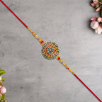 ALVENZA Traditional Rakhi - Elegant, Handcrafted Brother Gift for Raksha Bandhan