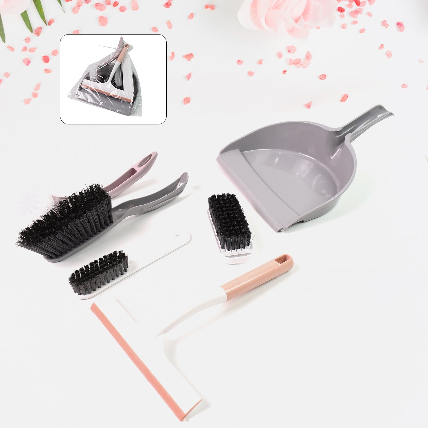 Multipurpose Cleaning Tool Set 6-in-1 Home Kit | ToolMate Pro - Side View