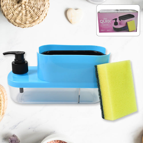 3-in-1 Soap Dispenser Kitchen & Bathroom Organizer | VelvetBubbles