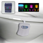 LED Toilet Bowl Light Motion Sensor, 8 Colours