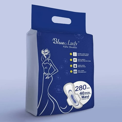 280mm Sanitary Pads Extra Long, 40-Pack | Beautiful Basics