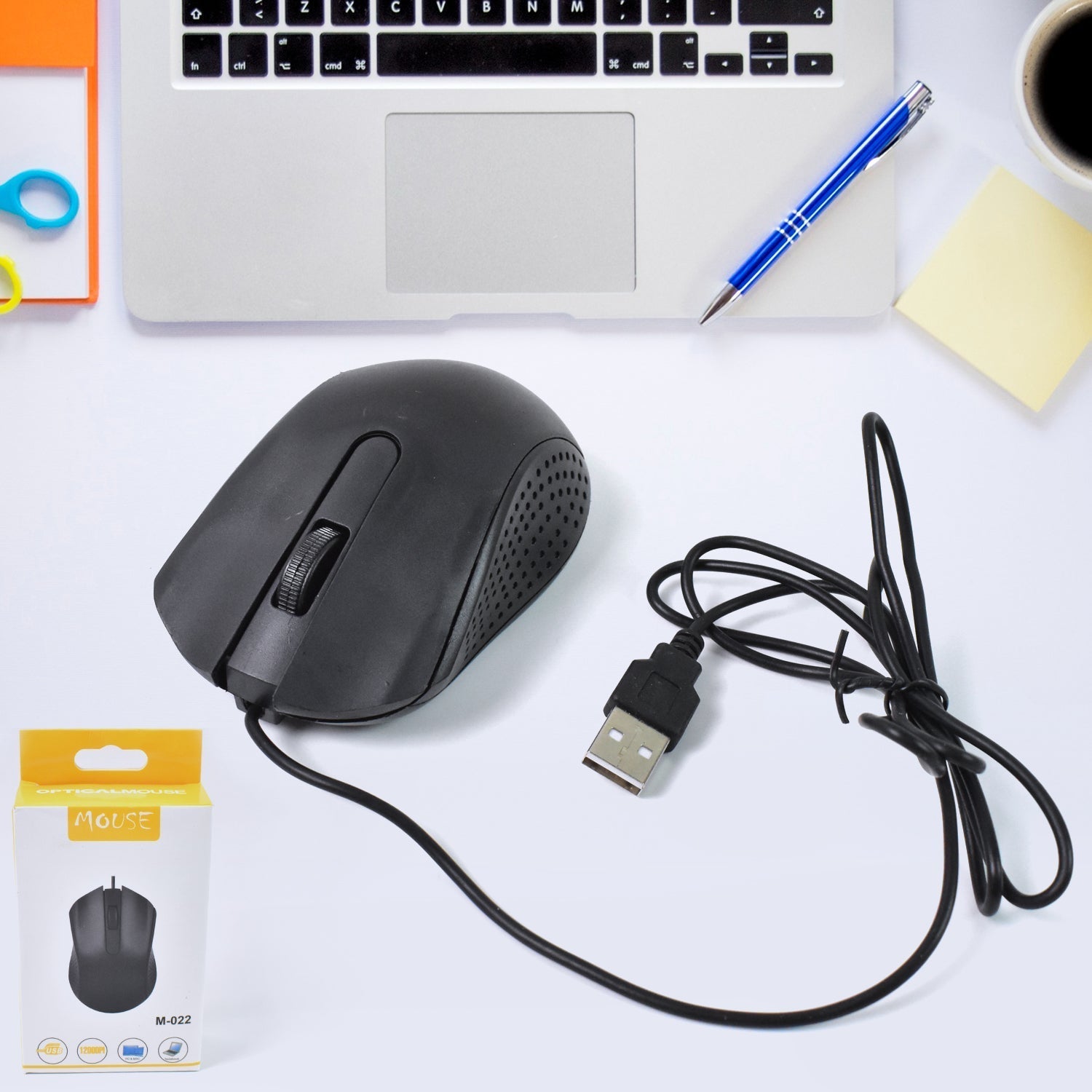 Wired Optical Mouse M-022, USB Connectivity | Compshop