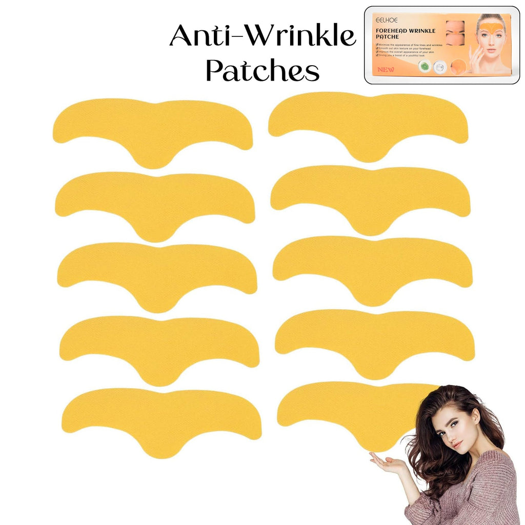 Forehead Wrinkle Patches (10 Pcs) Anti-Aging Pads | GlowForm - Front View