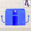 ALVENZA Wall Mount Mobile Stand – Compact Blue Phone Holder with Hook